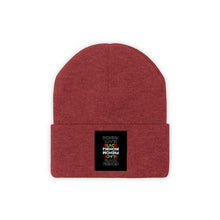 Load image into Gallery viewer, Embroidered Knit Beanie (Black Love Rocks Official - Black Phenom)