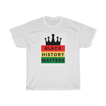Load image into Gallery viewer, Unisex Heavy Cotton Tee (Black Love Rocks Original Design - History)