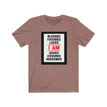 Load image into Gallery viewer, Unisex Jersey Short Sleeve Tee (Black Love Rocks Original - I AM)
