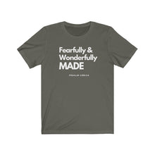 Load image into Gallery viewer, Unisex Jersey Short Sleeve Tee (Black Love Rocks Official - Wonderfully Made)