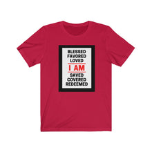 Load image into Gallery viewer, Unisex Jersey Short Sleeve Tee (Black Love Rocks Original - I AM)