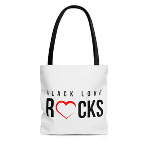 Tote Bag (Black Love Rocks Original Design - Black Love Rocks)