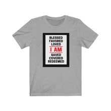 Load image into Gallery viewer, Unisex Jersey Short Sleeve Tee (Black Love Rocks Original - I AM)