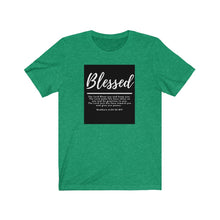 Load image into Gallery viewer, Unisex Jersey Short Sleeve Tee (Black Love Rocks Original Design - Blessed)
