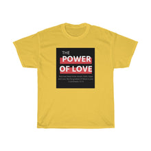 Load image into Gallery viewer, Unisex Heavy Cotton Tee (Black Love Rocks Original Design - Power of Love)
