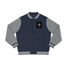 Load image into Gallery viewer, Men&#39;s Varsity Jacket (Black Love Rocks Official - PHENOM)
