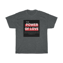 Load image into Gallery viewer, Unisex Heavy Cotton Tee (Black Love Rocks Original Design - Power of Love)
