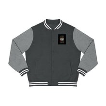 Load image into Gallery viewer, Men&#39;s Varsity Jacket (Black Love Rocks Official - PHENOM)
