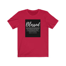 Load image into Gallery viewer, Unisex Jersey Short Sleeve Tee (Black Love Rocks Original Design - Blessed)
