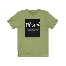 Load image into Gallery viewer, Unisex Jersey Short Sleeve Tee (Black Love Rocks Original Design - Blessed)
