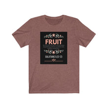 Load image into Gallery viewer, Unisex Jersey Short Sleeve Tee (Black Love Rocks Original Design - FRUIT)
