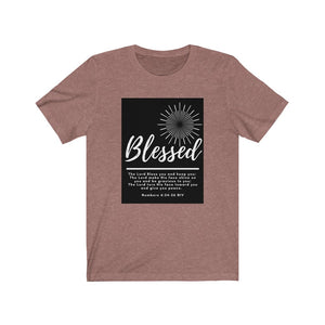 Unisex Jersey Short Sleeve Tee (Black Love Rocks Original Design - BLESSED)