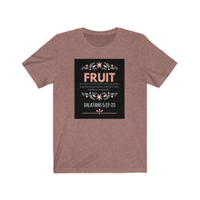 Load image into Gallery viewer, Unisex Jersey Short Sleeve Tee (Black Love Rocks Original Design - FRUIT)
