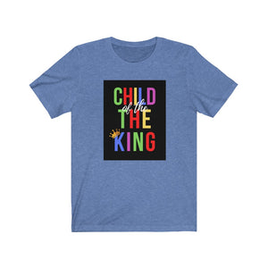 Unisex Jersey Short Sleeve Tee (Black Love Rocks Original Design - Child of the King)