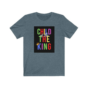 Unisex Jersey Short Sleeve Tee (Black Love Rocks Original Design - Child of the King)