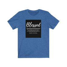 Load image into Gallery viewer, Unisex Jersey Short Sleeve Tee (Black Love Rocks Original Design - Blessed)
