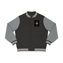 Load image into Gallery viewer, Men&#39;s Varsity Jacket (Black Love Rocks Official - PHENOM)
