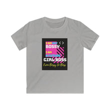 Load image into Gallery viewer, Kids Softstyle Tee (Black Love Rocks Original Design - Girl Boss)
