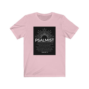 Unisex Jersey Short Sleeve Tee (Black Love Rocks Original Design - Psalmist)