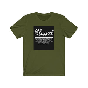 Unisex Jersey Short Sleeve Tee (Black Love Rocks Original Design - Blessed)