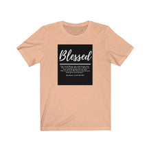 Load image into Gallery viewer, Unisex Jersey Short Sleeve Tee (Black Love Rocks Original Design - Blessed)
