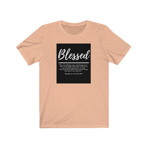 Unisex Jersey Short Sleeve Tee (Black Love Rocks Original Design - Blessed)