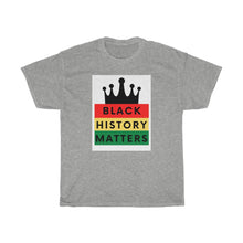 Load image into Gallery viewer, Unisex Heavy Cotton Tee (Black Love Rocks Original Design - History)
