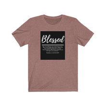 Load image into Gallery viewer, Unisex Jersey Short Sleeve Tee (Black Love Rocks Original Design - Blessed)
