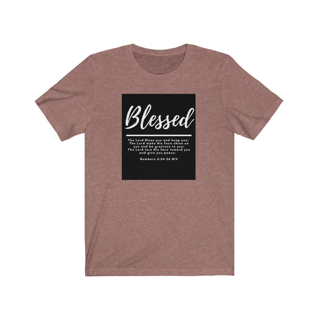 Unisex Jersey Short Sleeve Tee (Black Love Rocks Original Design - Blessed)