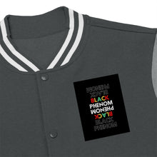 Load image into Gallery viewer, Men&#39;s Varsity Jacket (Black Love Rocks Official - PHENOM)

