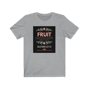 Unisex Jersey Short Sleeve Tee (Black Love Rocks Original Design - FRUIT)