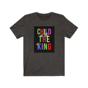 Unisex Jersey Short Sleeve Tee (Black Love Rocks Original Design - Child of the King)