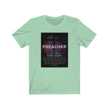 Load image into Gallery viewer, Unisex Jersey Short Sleeve Tee (Black Love Rocks Original Design - Preacher)
