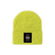 Load image into Gallery viewer, Embroidered Knit Beanie (Black Love Rocks Official - Black Phenom)
