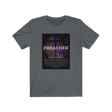 Load image into Gallery viewer, Unisex Jersey Short Sleeve Tee (Black Love Rocks Original Design - Preacher)
