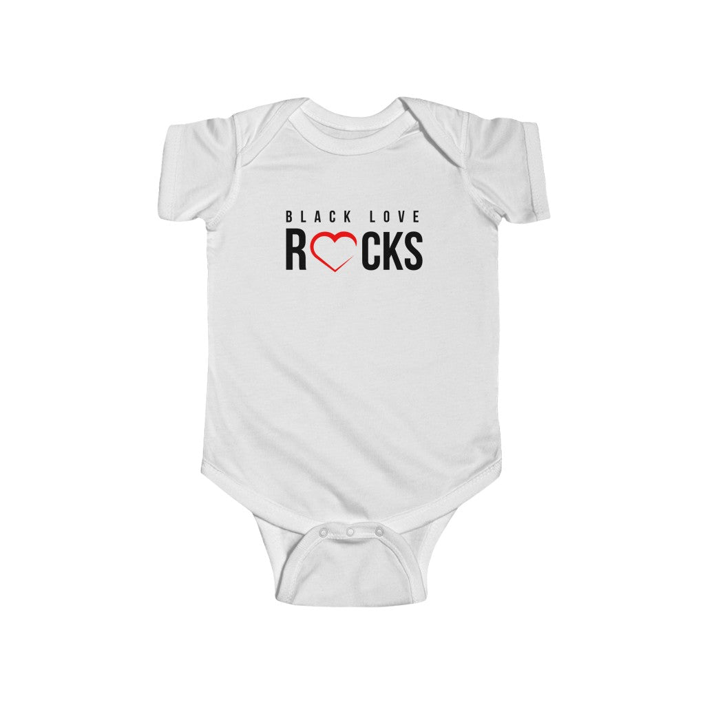 Infant Fine Jersey Bodysuit (Black Love Rocks Original Design)