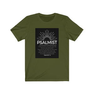 Unisex Jersey Short Sleeve Tee (Black Love Rocks Original Design - Psalmist)