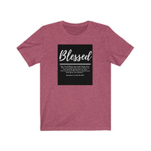 Load image into Gallery viewer, Unisex Jersey Short Sleeve Tee (Black Love Rocks Original Design - Blessed)
