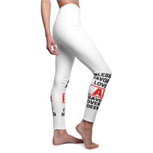 Load image into Gallery viewer, Women&#39;s Cut &amp; Sew Casual Leggings (Black Love Rocks Original - I AM)
