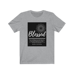 Unisex Jersey Short Sleeve Tee (Black Love Rocks Original Design - BLESSED)