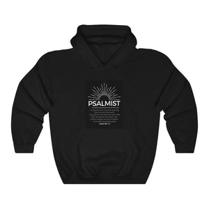 Unisex Heavy Blend™ Hooded Sweatshirt (Black Love Rocks Original Design - Psalmist)