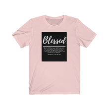 Load image into Gallery viewer, Unisex Jersey Short Sleeve Tee (Black Love Rocks Original Design - Blessed)
