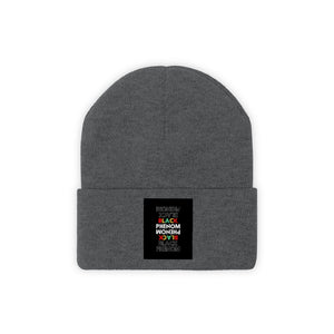 Embroidered Knit Beanie (Black Love Rocks Official - Black Phenom)