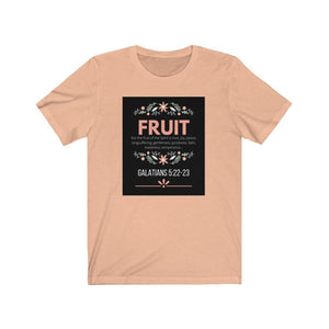 Unisex Jersey Short Sleeve Tee (Black Love Rocks Original Design - FRUIT)