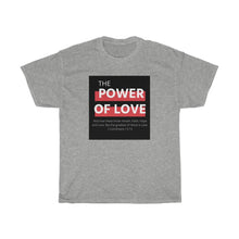 Load image into Gallery viewer, Unisex Heavy Cotton Tee (Black Love Rocks Original Design - Power of Love)
