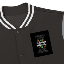 Load image into Gallery viewer, Men&#39;s Varsity Jacket (Black Love Rocks Official - PHENOM)

