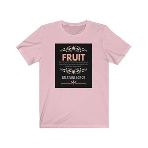 Unisex Jersey Short Sleeve Tee (Black Love Rocks Original Design - FRUIT)