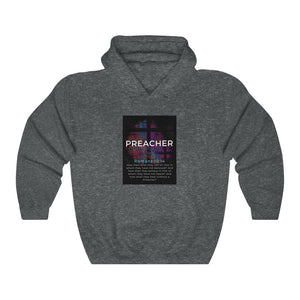 Unisex Heavy Blend™ Hooded Sweatshirt (Black Love Rocks Original Design - Preacher)