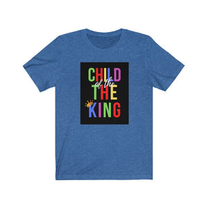 Unisex Jersey Short Sleeve Tee (Black Love Rocks Original Design - Child of the King)