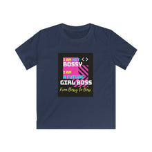 Load image into Gallery viewer, Kids Softstyle Tee (Black Love Rocks Original Design - Girl Boss)
